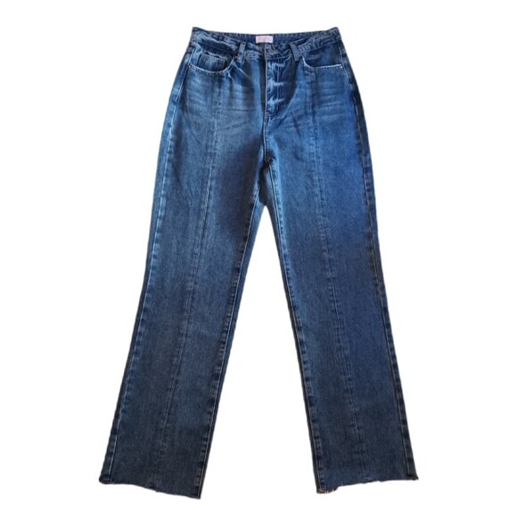 Pink Lily Womens Size 30 Jeans High Waist Straight Leg Blue Jeans Ladies Size 30 - Picture 10 of 10